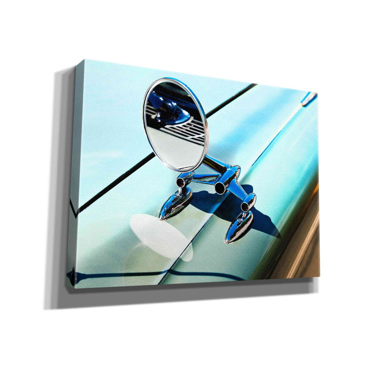 Latitude Run® 59 Side Mirror On Canvas by Clive Branson Print Wayfair